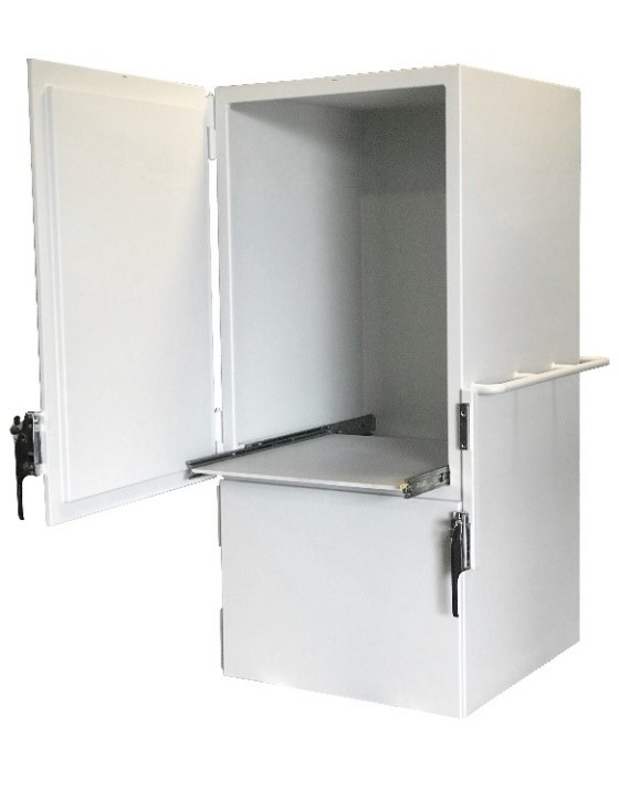 Lead Lined Cabinet for Decay-In-Storage Protection from Waste 