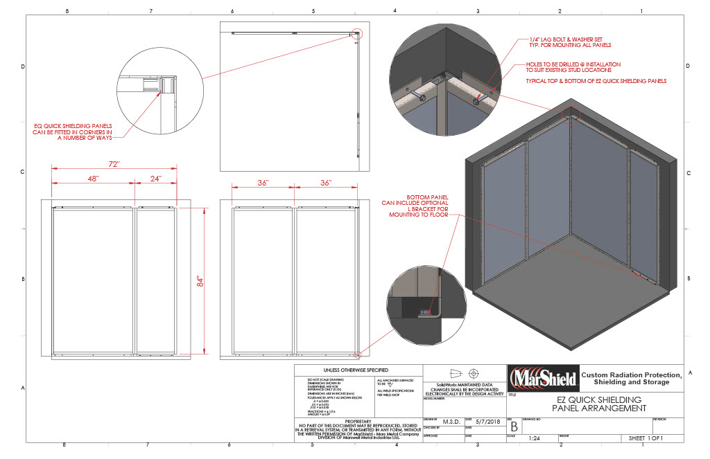 EZ Quick Shielding Panel Arrangement