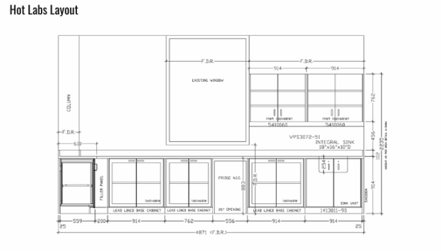 PET/CT HOT LABS Lead Lined Casework | MarShield Custom Radiation Products